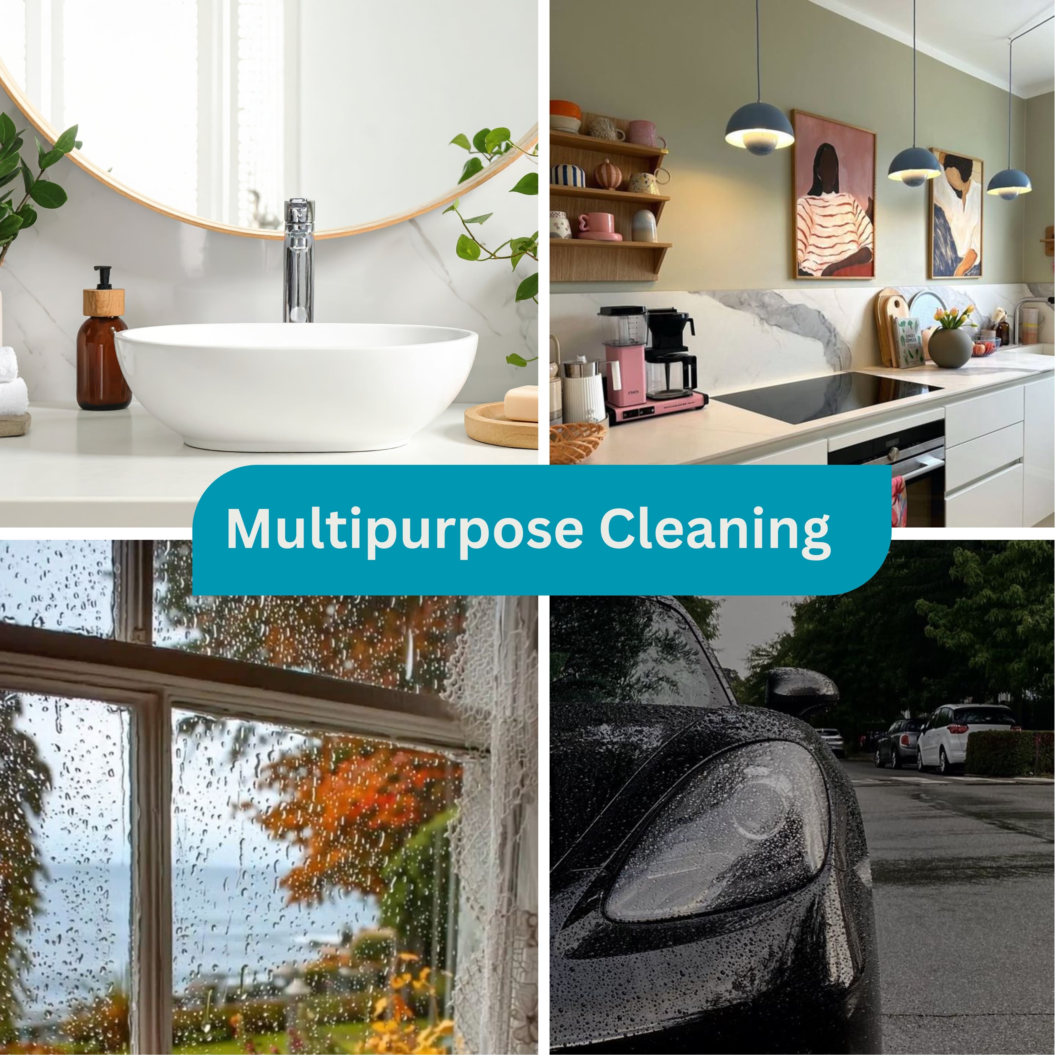 Premier Microfibre Cloth (2Blue)+(2Brown)+(2Purple)+(2Grey) 8 Pack