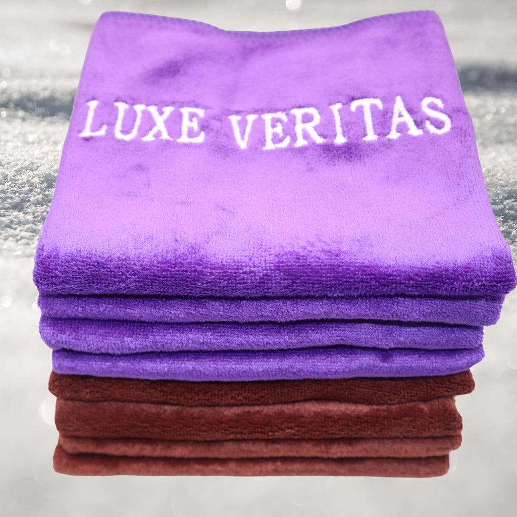 Premier Microfibre Cloth (4Purple)+(4Brown) 8 Pack