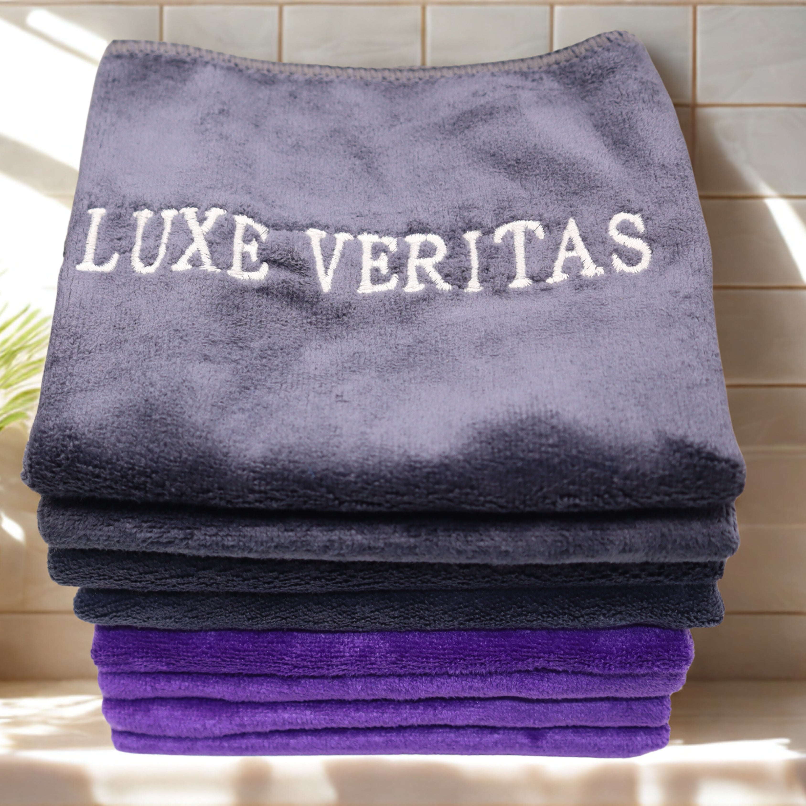 Premier Microfibre Cloth (4Grey)+(4Purple) 8 Pack