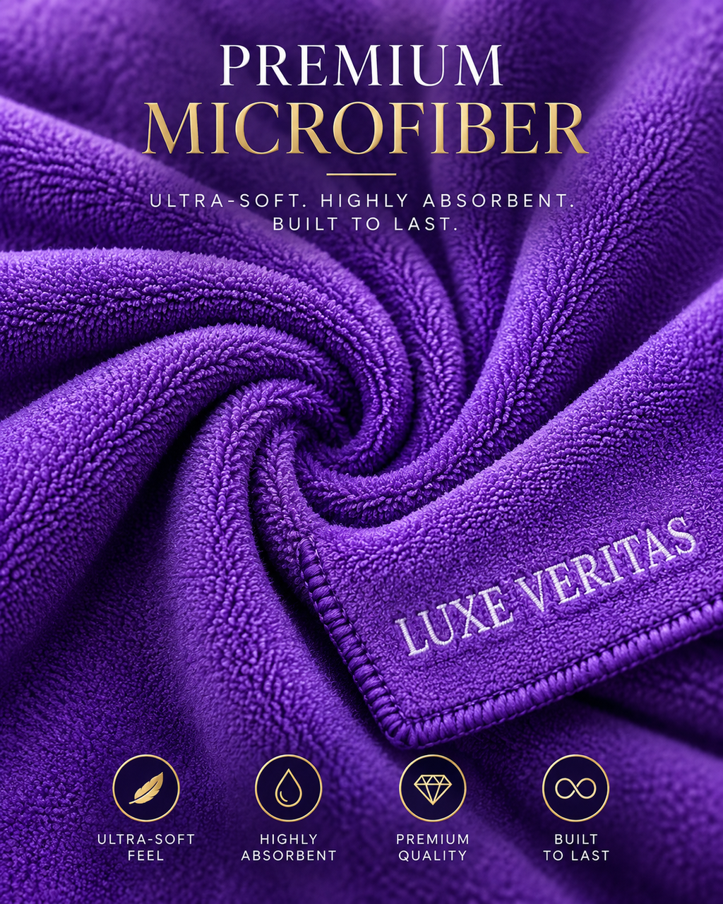 PlumPolish Premium Microfibre Cloth