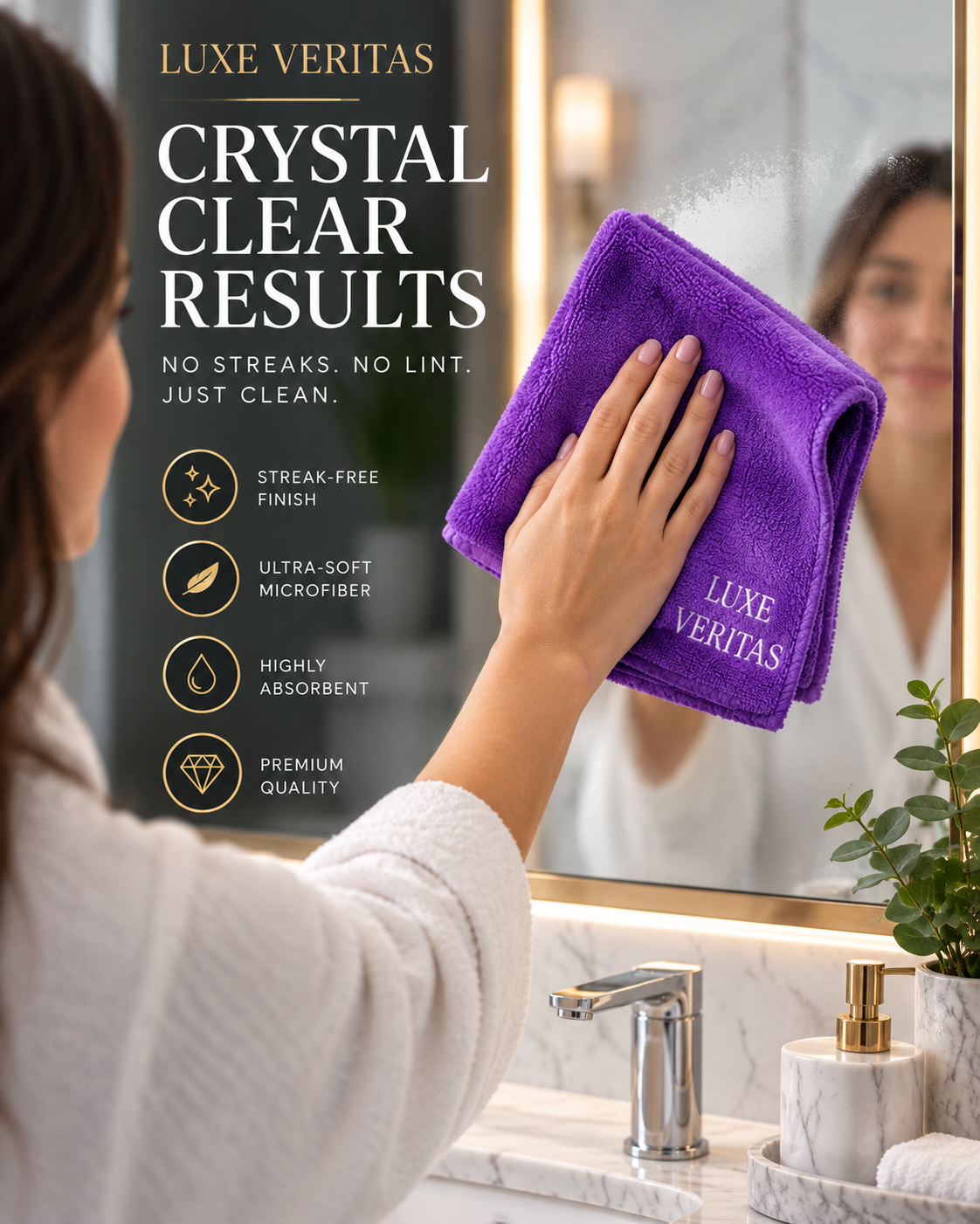 PlumPolish Premium Microfibre Cloth