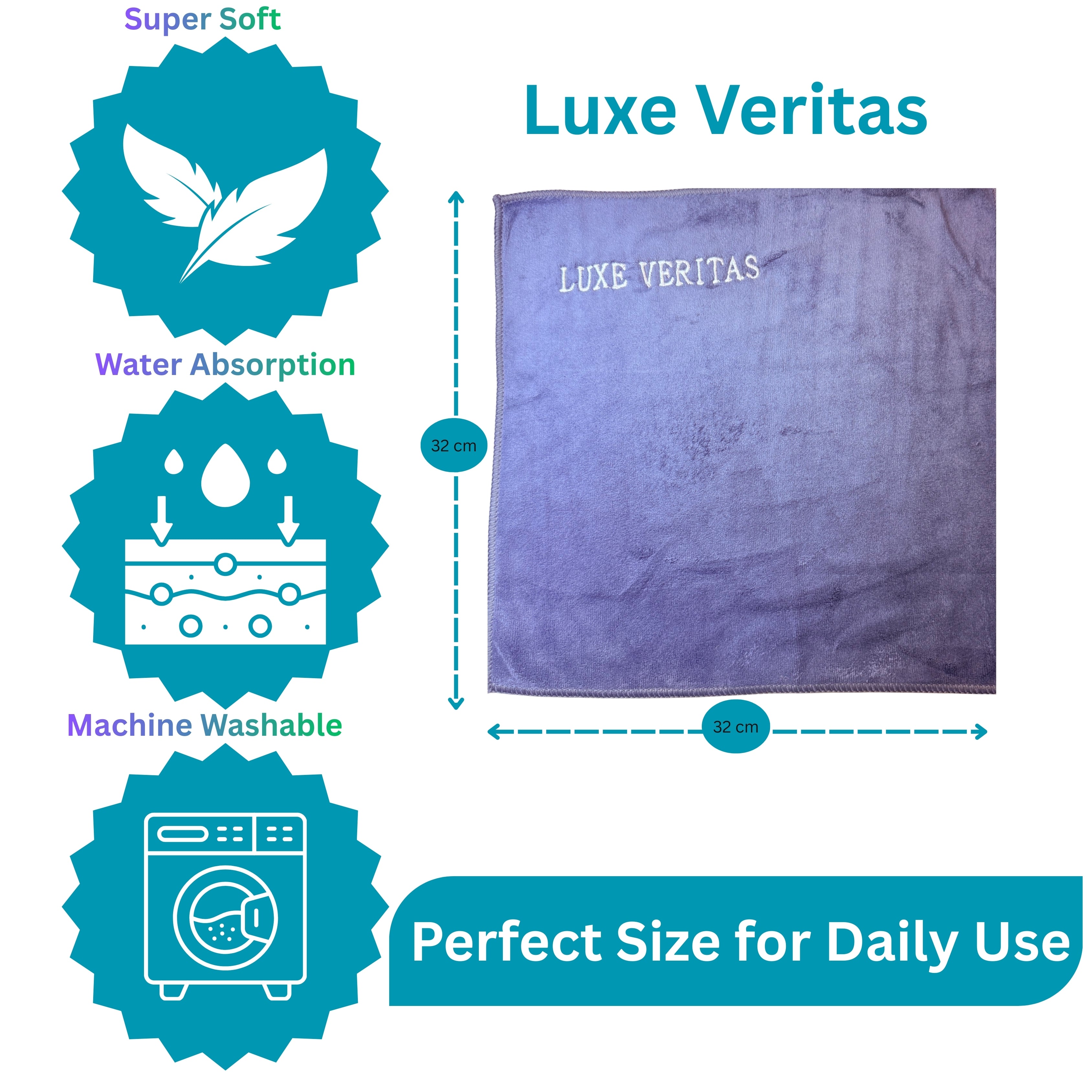 Premier Microfibre Cloth (4Grey)+(4Blue) 8 Pack